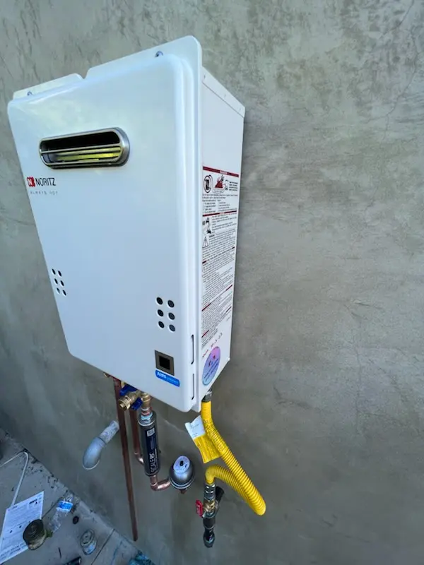 Tankless water heater installation for Colonial Acres homes